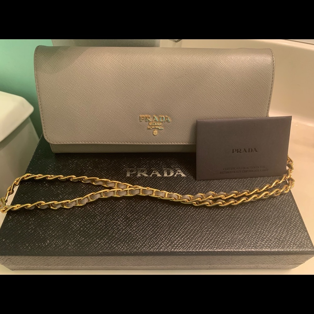 Prada wallet on a chain